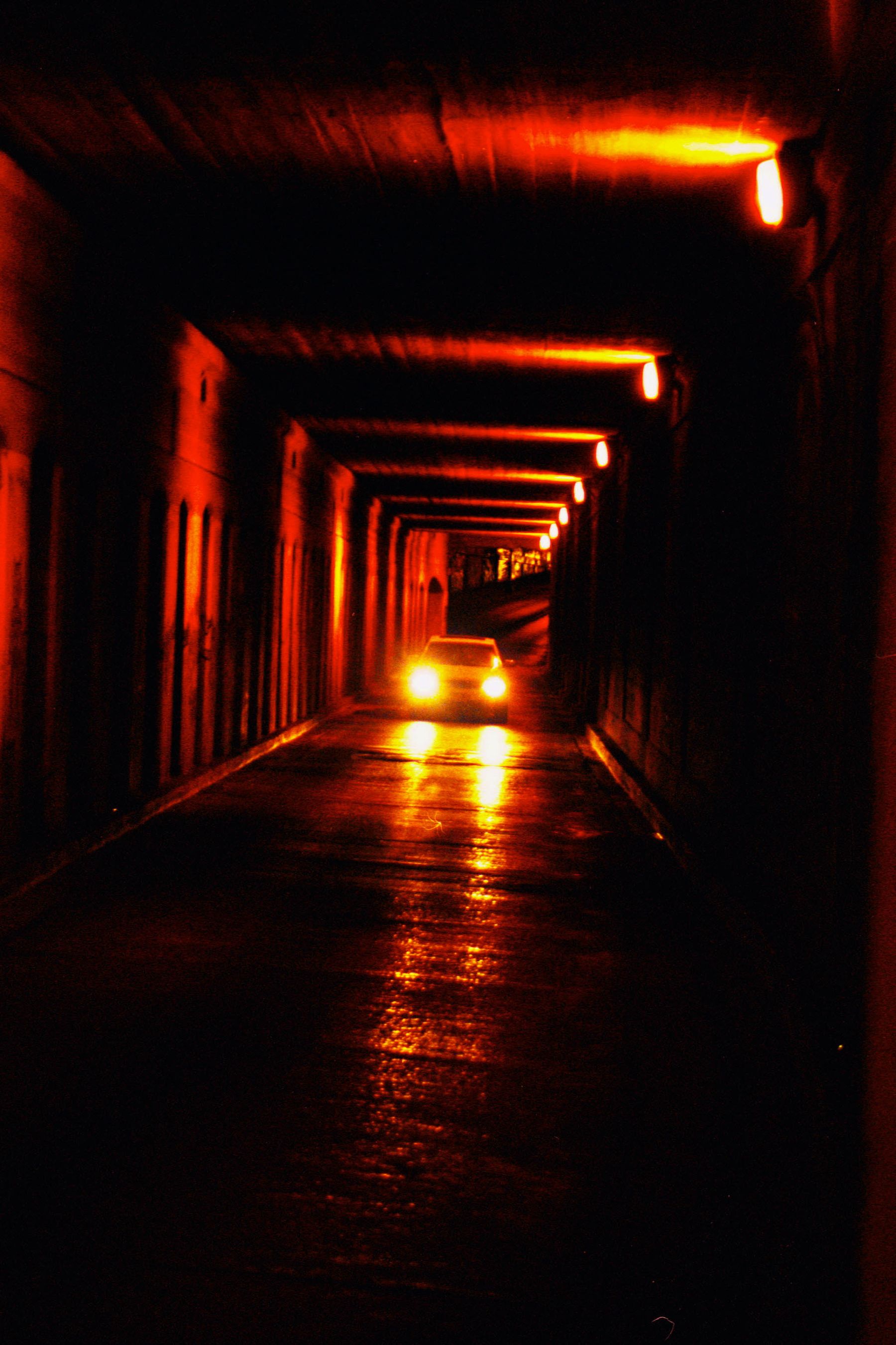 Car in Deep Ellum Tunnel